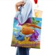 thumbnail image 4 of Sunny Bunnies Bolso de tela con estampado de lienzo para mujer, bolsa de compras reutilizable y estética, con cremallera interior, regalo para mujer,40*40cm., 4 of 6