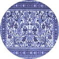 thumbnail image 1 of Ahgly Company Indoor Round Persian Blue Traditional Area Rugs, 6' Round, 1 of 4