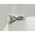 thumbnail image 5 of Size 10, White Fire Opal Topaz Sterling Silver Ring, 5 of 6