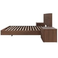 thumbnail image 3 of Nexera Milo 4-Piece Floating Platform Bedroom Set, Brown, Queen, 3 of 7