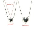 thumbnail image 4 of SIEYIO Heart Pendant Chain Necklace Korean Popular Ladies Pendant Jewelry Gift, 4 of 19