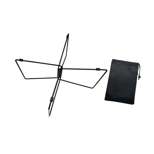 koolsoo Support Pliable Accessoires Robuste pour BBQ de Patio Support pour Glacière Pliée Noir