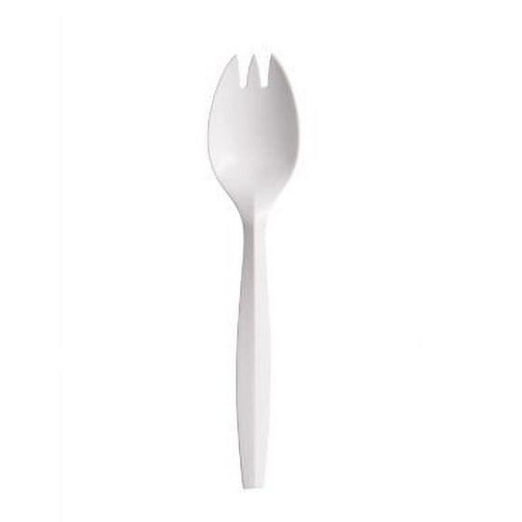 Dart SP6SW Medium Weight White Spork Bulk | 1,000/Case