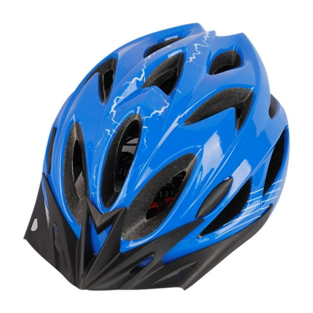 Casco de bicicleta para niños, moderno y resistente a los impactos. Azul
