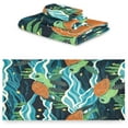thumbnail image 2 of Ocean Turtle Bath Towels Absorbent Bath Towels Set Soft Towel Set for Home Hotel Decor Gym Swim, 3 Piece Wash cloth, 2 of 7