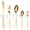 Gold, variant on XMMSWDLA 1Piece Silverware Set, Modern Flatware Utensil Cutlery Food Grade Stainless Steel Tableware Includes Knife Spoons and Forks Set, Mirror Polished, Dishwasher Safe