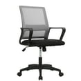 thumbnail image 2 of CL.HPAHKL Ergonomic Office Chair, Adjustable Mesh Computer Chair with Lumbar Support Armrest, Swivel Rolling Desk Chair with Fixed Armrests, Mid Back Task Chair for Home, Office, Gray, 2 of 7