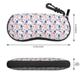 thumbnail image 2 of Cauagu American Gnomes Pattern Unisex Glasses Case,Zipper Protective Fabric Sunglass Case with Clip Soft Case Horizontal Protective Pouch for Sunglasses Eyewear, 2 of 6