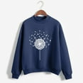thumbnail image 2 of WXLWZYWL Trendy Sweatshirts For Women 2023 Women Casual Print Round Neck Loose Long Sleeve Short Tops Blouse Hoodless Sweatshirts, 2 of 5