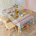 thumbnail image 6 of Boho Bohemia Flower Rectangle Tablecloth 60"x102",Waterproof Polyester Rectangle Table Cloth, Wipeable Spillproof Polyester Tablecloth for Dining, Camping, Indoor and Outdoor, 6 of 6