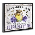 thumbnail image 3 of Stupell Industries French Country Lavender Fields Bee Farm Black Floating Frame Canvas Art, 21 x 17, by Creatif Belle, 3 of 8