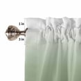 thumbnail image 5 of Kitchen Curtains 54 Inches length, Sage Green Ombre Window Treatment Curtain Drapes, Modern Sage Green Abstract Art Decorative Window Curtains for Bedroom Cafe, 52"x54", 2 Panels, 5 of 7