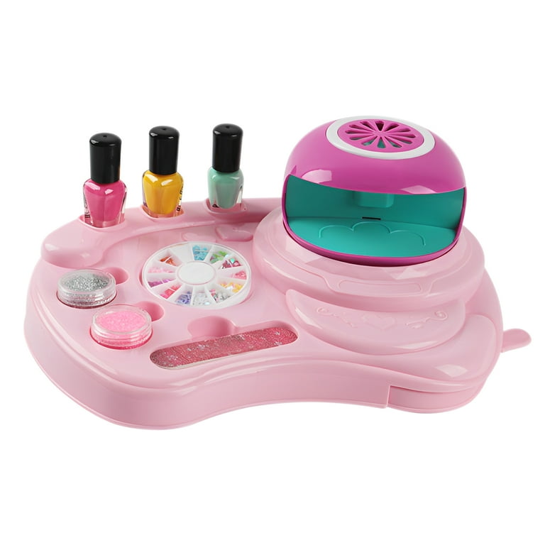 GORWARE Kids Nail Spa Set with Nail Dryer Peelable Nail Polish