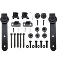 thumbnail image 2 of Toorise Sliding Barn Door Hardware Kit Smooth and Quiet Super Mini Barn Door Track Kit Durable Easy Assembly Door Panel Accessories for Cupboard TV Stand Closet Window, 2 of 11