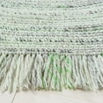 thumbnail image 3 of SAFAVIEH Braided Brittania Solid Polyester Reversible Area Rug, Green/Ivory, 4' x 4' Round, 3 of 7