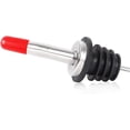 thumbnail image 3 of TrueCraftware- Set of 12 Universal Liquor Pourer Cover 1" Dust Cap Red Color PolyVinyl Chloride- Pourer Cap Liquor Bottle Pourer Cover Dispenser Spout Dust Covers Bottle Pour Spout Cover, 3 of 6