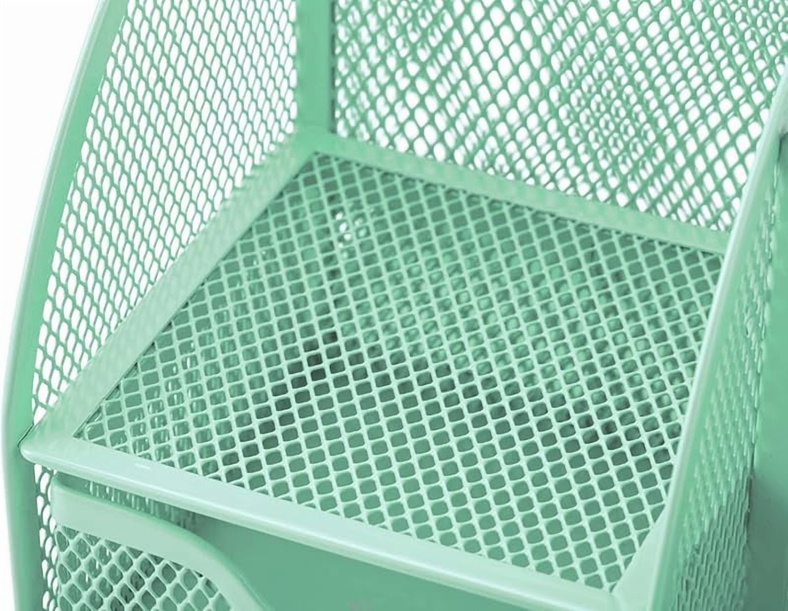 Mesh Desk Organizer Office with 7 Compartments + Drawer/Desk Tidy Candy/Pen Holder/Multifunctional Organizer