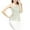 White, variant on ABATAB Womens Sequin Camisole Fashion Crew Neck Spaghetti Strap Sparkle Shimmer Cami Shirts Sleeveless Party Summer Tanks Tops