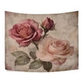 thumbnail image 3 of WOBOGO Vintage Rose Tapestry 80×60in Home Living Room Bedroom Wall Hanging Ornaments, 3 of 10