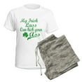 thumbnail image 5 of CafePress - Irish Lass Women's Light Pajamas - Women's Short Sleeve Print T-Shirt and Pants Light Cotton Pajama Set, 5 of 7