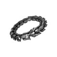 thumbnail image 4 of facefd Gothic Punk Bracelet Titanium Steel Dragon Scale Bangle Black 7.48 inches, 4 of 9