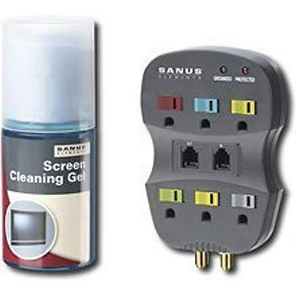 hd essentials surge protector and screen cleaning gel