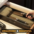 thumbnail image 4 of SpaceAid Bamboo Knife Drawer Organizer, 15"L x 5.9"W x 2.5"H, Black, 4 of 7