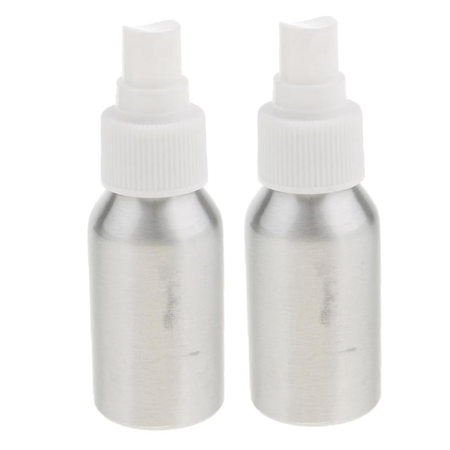 250 Ml / 150 Ml / 120 Ml / 100 Ml / 50 Ml / 40 Ml Paquete de 2 Botellas de Spray Vacías de Aluminio Plateado Contenedor de Loción Recargable - 120ml Macarena Botellas de spray de aluminio