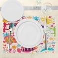 thumbnail image 3 of Ambesonne Cartoon Place Mats Set of 4, Underwater Fish, Standard Size, Multicolor, 3 of 6