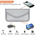 thumbnail image 2 of ORUYROP Faraday Bag,RFID Signal Blocking Bag(2 Pack) Shielding Pouch Wallet Case for Cell Phone Privacy Protection and Car Key FOB, Anti-Tracking Anti-Spying (Silver), 2 of 7