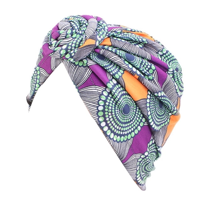 Turbans de Styles Bohèmes pour les Femmes Conception Élastique Couvre-Chef Bonnet Pré-Attaché Plissé Tête de Mort à la Mode Couvre-Chef Tourbillonnant Rouge