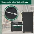 thumbnail image 4 of Superday Black File Cabinet 3 Drawer, Fully Assemble Metal Rolling Vertical Filing Cabinet with Wheels, Small Under Desk File Cabinets for Home Office, 4 of 7