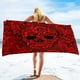 thumbnail image 4 of Toalla de playa con calaveras de microfibra para gimnasio, viajes, fitness, spa, mujeres y niñas, secado rápido, sin arena, tamaño grande, 4 of 4