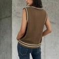 thumbnail image 3 of GigrtiJin V-Neck Tank Tops for Womens Fall Casual Sleeveless Wool Sweaters Top Fashion Loose Comfy Blouses, 3 of 3