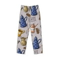 thumbnail image 4 of Balery Men'S Antique Vintage Teapot Coffee Grinder Pants,Sleepwear Pants,Pajama Pants,Pj Bottoms Drawstring And Pockets-Small, 4 of 9