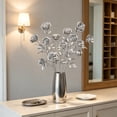 thumbnail image 5 of Artificial Silver Flower Stems Faux Metallic Roses, Bendable Branches For Home Vase Centerpiece, Wedding Party Farmhouse Table Arrangement Decor And Display, 5 of 6