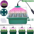thumbnail image 2 of Full Spectrum Grow Lights with Seedling Trays with Humidity Dome Greenhouse Germination Propagation, 2 of 7
