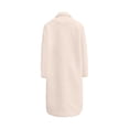 thumbnail image 5 of purcolt Women's Faux Fur Long Hooded Plush Coats Button Down Open Front Long Sleeve Stand Collar Cardigan Winter Warm Outerwear Jackets With Pockets, 5 of 9