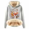 thumbnail image 1 of WEAIXIMIUNG Robe Chandail en Molleton Filles Imprimé Père Noël avec Capuche Confortable à Manches Longues, 1 of 4