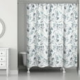 thumbnail image 2 of Creative Products Watercolor Leaves Berries 1 71x74 Shower Curtain, 2 of 2