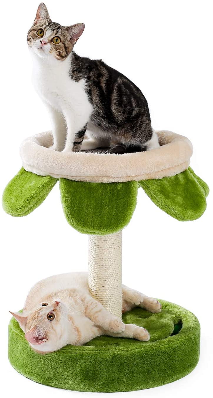 wicker cat bed with scratch post