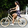 thumbnail image 6 of sixthreezero Every journey Women's 7-Speed Step-Through Hybrid Cruiser Bicycle, 26 In. Wheels and 17.5 In. Frame, Cream, 6 of 8