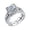 Silver, variant on Set Of 2 Couples Cut Fashion Engagement Wedding Rings Jewelry Women Band,5.44 cm,Silver