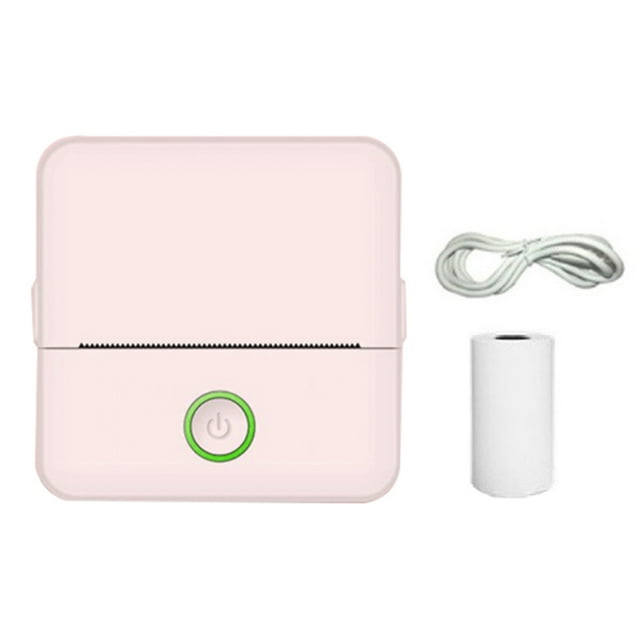 Likrtyny Mini Impresora 200dpi Impresora Inalámbrica Compatible Con BT4.0 (Rosa)