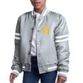 thumbnail image 3 of Youth Starter  Gray San Diego Padres Team Logo Full-Snap Satin Varsity Jacket, 3 of 4