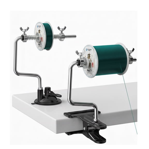 Fishing Line Spooler, Portable Reel Spooling Station for Spinning & Baitcasting Reels,Anti-Twist & Snarl-preventing Design,Adjustable Line Winder Spooling Station,Fits Multiple Spool Sizes
