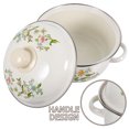 thumbnail image 3 of FUTUREORYY 3pcs Multi Color Enamelware Pot Cooking Set Flat Bottom Cooking Baby Food, 3 of 6