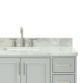 thumbnail image 4 of Ariel Stafford 49 Inch Single Rectangle Sink Vanity With Carrara White Marble Countertop W/1.5" Edge In Grey, 4 of 11