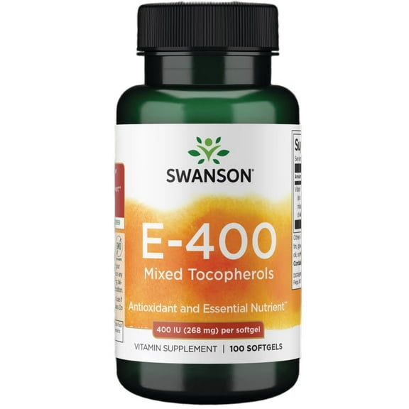 Swanson Vitamin E Mixed Tocopherols 400 Iu (268 Milligrams) 100 Sgels