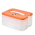 thumbnail image 1 of Dumplings Box Storage Box Refrigerator Dumpling Freezing Multi-Layer Freeze Quick-Freeze Dumpling Box Orange, 1 of 9